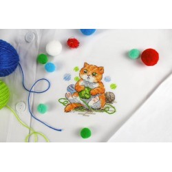 Cross stitch kit "Cute cat" SV-812