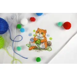 Cross stitch kit "Cute cat" SV-812