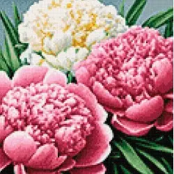 Diamond Painting kit "Peony scent" 30?30 cm WD3075