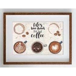 Life’s too short for a bad coffee 29x19cm SLETIL8097