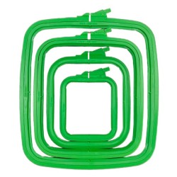 9.5x11 cm Plastic Square Hoop (green) 170-11GREEN