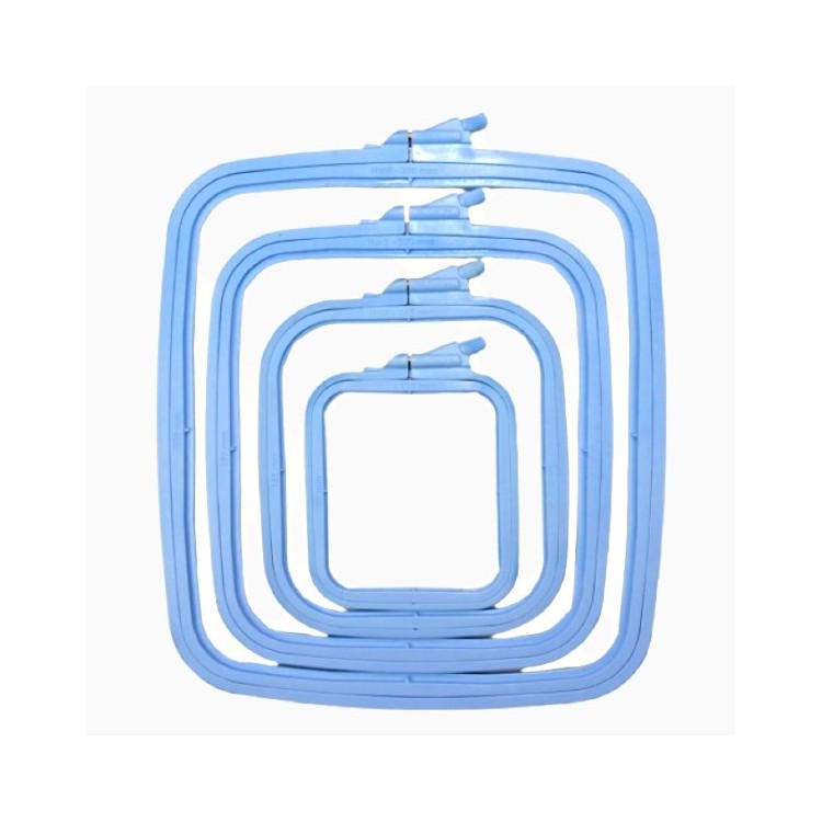 14.5x16.5 cm Plastic Square Hoop (blue) 170-12BL