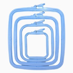 19.5x22 cm Plastic Square Hoop (blue) 170-13BL