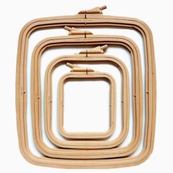 19.5x22 cm Plastic Square Hoop (brown) 170-13BR