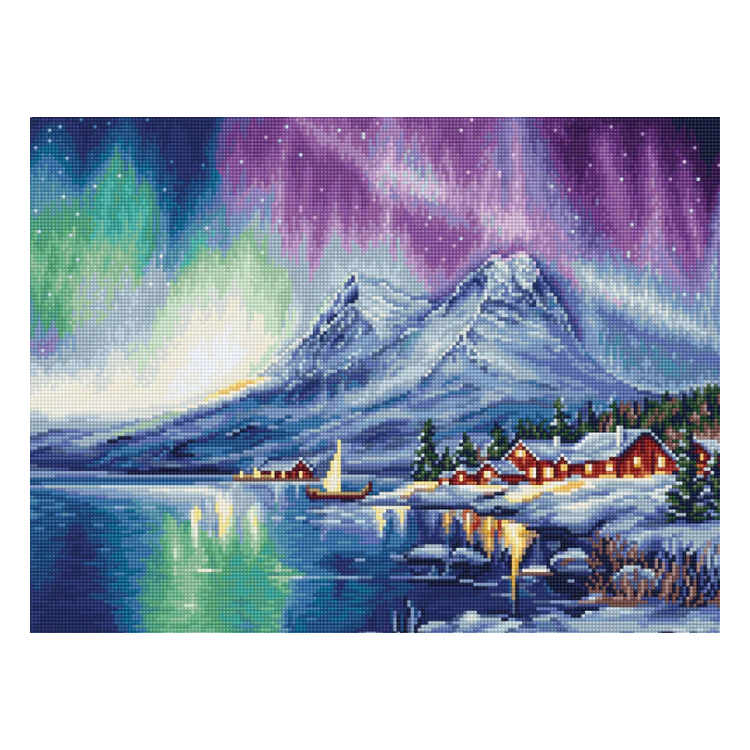 Cross Stitch Kit Northern Lights 32x24cm SB705