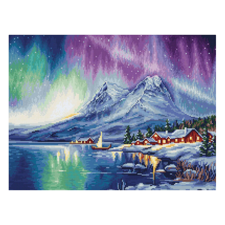 Cross Stitch Kit Northern Lights 32x24cm SG705