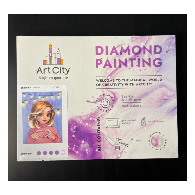 Diamond Painting "ArtCity" on the subframe Dolphins 30x40 cm VA805