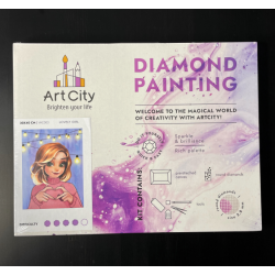 Diamond Painting "ArtCity" on the subframe Lavender at sunset 30x40 cm VA806