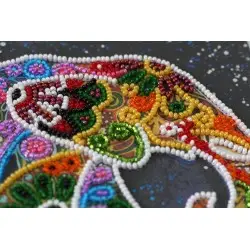 Mid-sized bead embroidery kit "Indian elephant" AAMB-046