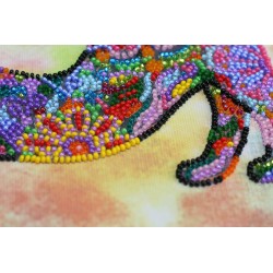 Mid-sized bead embroidery kit "Playful kitten" AAMB-060