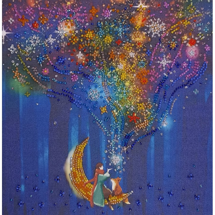 Mid-sized bead embroidery kit "Dreamer" AAMB-092