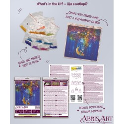 Mid-sized bead embroidery kit "Dreamer" AAMB-092