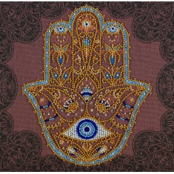 Bead Embroidery Kit "Golden Hamsa" AAMB-096