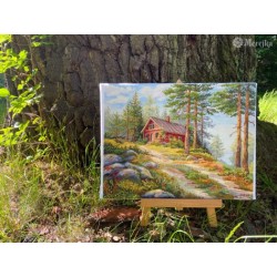 Red Cabin in the Woods 30x39,5 SK254