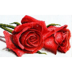 (Discontinued) Diamond Painting Kit Red Roses AZ-111