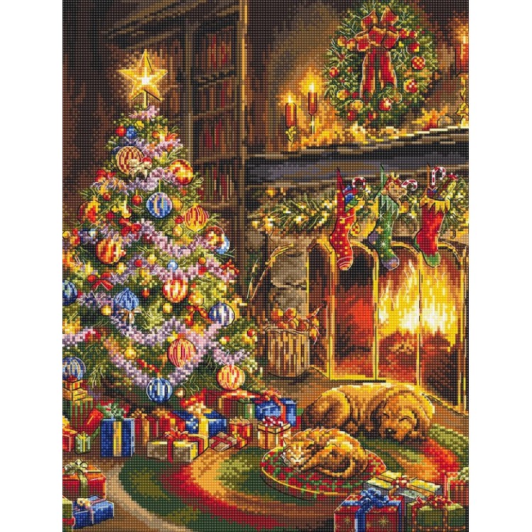 Christmas Cabin 25x33cm SLETIL8106