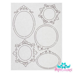 Chipboard "Figured frames No. 6" 140x185x1 mm AM817011CH