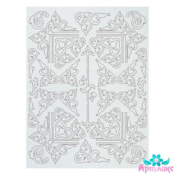 Chipboard "Arabesque No. 2" cardboard 140x185x1 mm AM817059CH