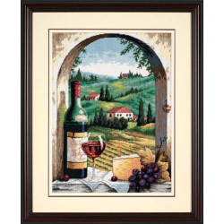 Counted Cross stitch kit Tuscan View 30,4x40,6 cm D20054