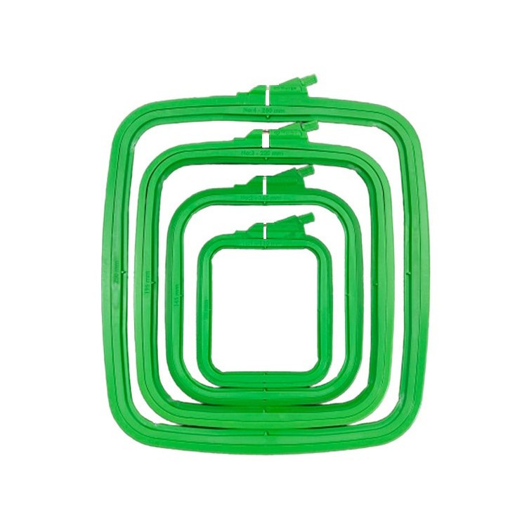 14.5x16.5 cm Plastic Square Hoop (green) 170-12GREEN