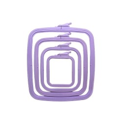 19.5x22 cm Plastic Square Hoop (lilac) 170-13LI