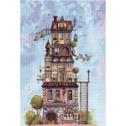 Cross stitch kit "Wind blows in attic" PGM-7461