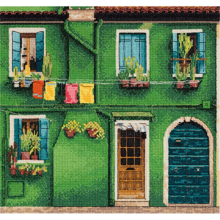 Cross stitch kit "Streets of Burano" PGM-7470