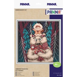 Cross stitch kit "Winter fishing" PVK-7304