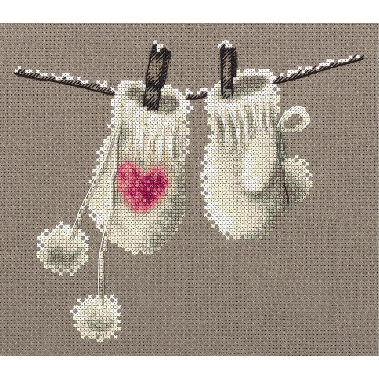 Cross stitch kit "Mittens" PZM-7068