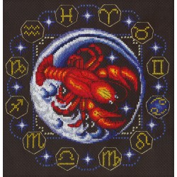 Cross stitch kit "Zodiac signs. Cancer" PZN-0925