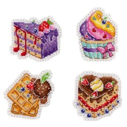 Cross stitch kit "Dessert. Icons. Magnets" ST-1074