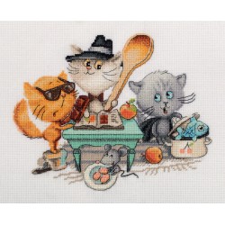 Cross stitch kit "Searching the food treasure" KL8-463