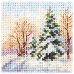 Cross stitch kit "Winter came. Spruce under the snow" S0-237