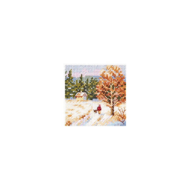 Cross stitch kit "Winter came. Way home" S0-239