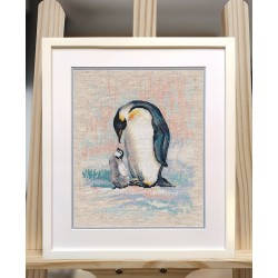 Cross stitch kit "Penguins" S1606