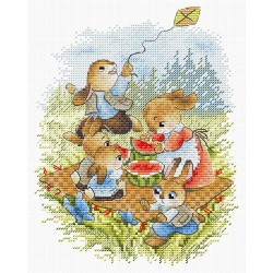 Cross stitch kit "Watermelon picnic" SM-764