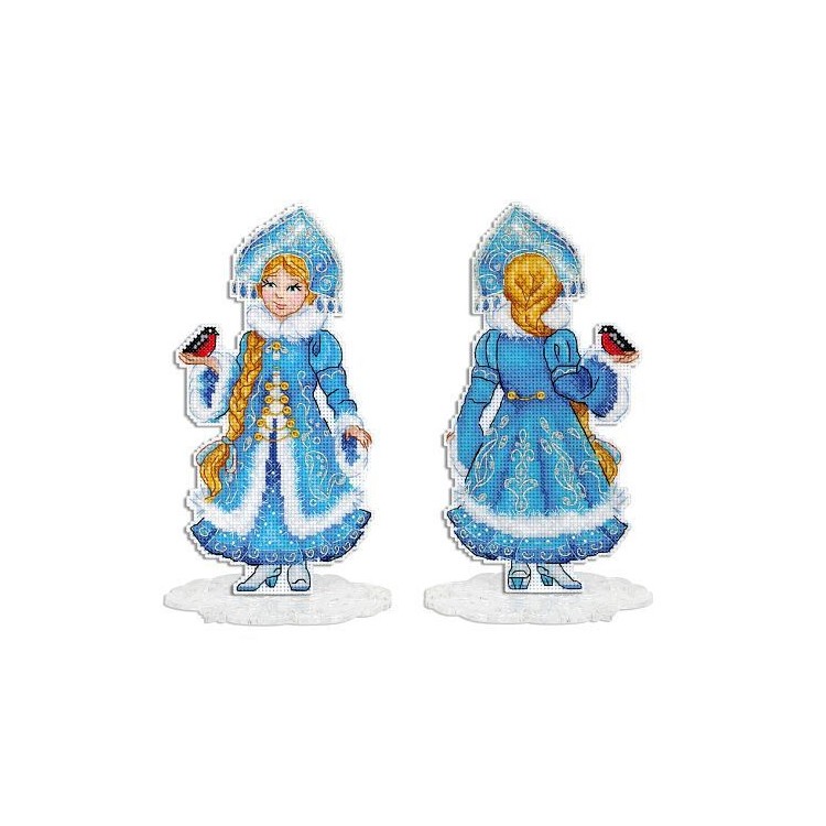 Cross stitch kit "Snow Maiden, with stand" SR-944