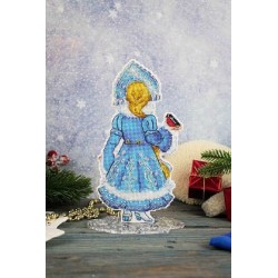 Cross stitch kit "Snow Maiden, with stand" SR-944