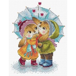 Cross stitch kit "Under the umbrella" SM-778