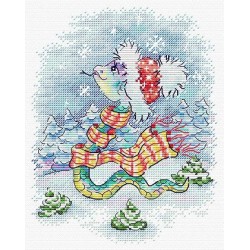 Cross stitch kit "Snow Walk" SM-793