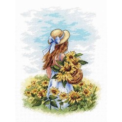 Cross stitch kit "Across the sunny field" SNV-849