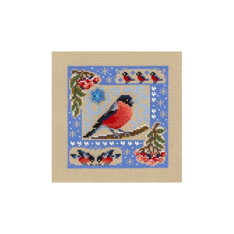 Cross stitch kit "Mini sampler. Winter composition" SNV-946