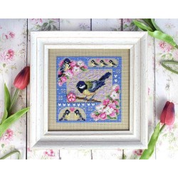 Cross stitch kit "Mini-sampler. Spring composition" SNV-947