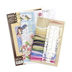 Cross stitch kit "Mini-sampler. Spring composition" SNV-947