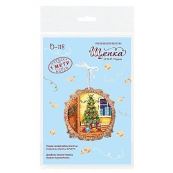 Cross-stitch kit on wooden base "Miniature. Holiday" SO-118