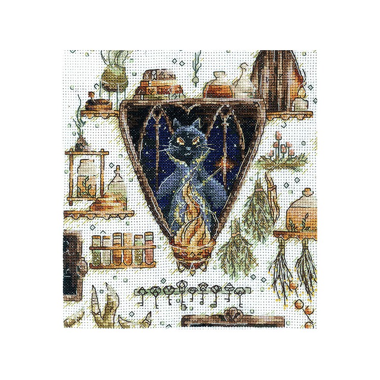 Cross stitch kit "Magical beasts. Cat" SANV-52