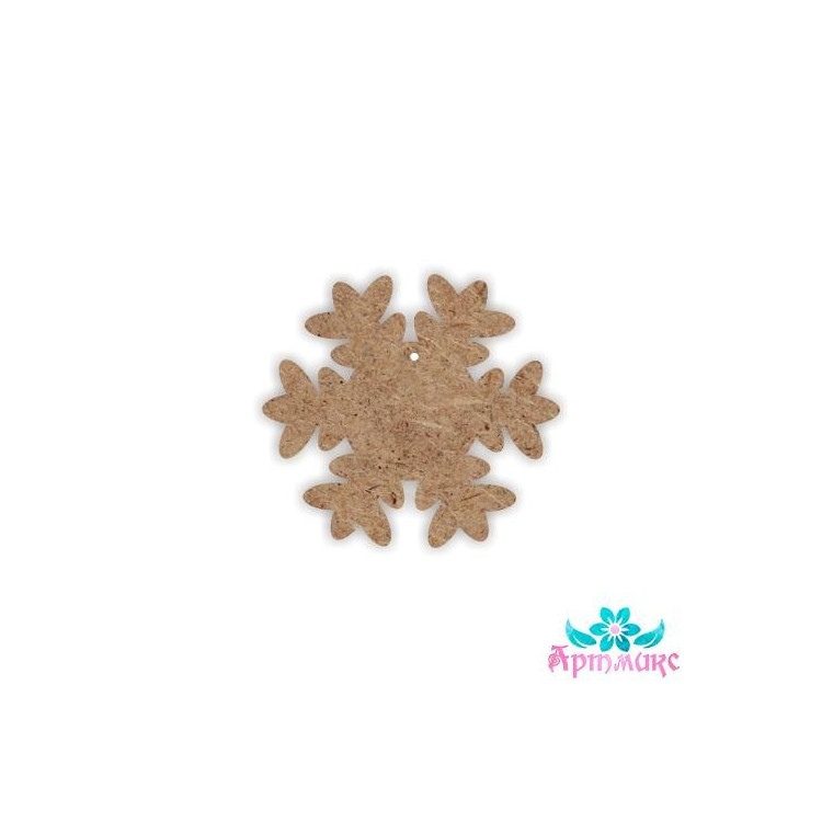 Plywood blank  "Snowflake 1" size: 10х0.4 cm AH6150035F