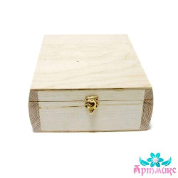 Box-barrel made of solid pine, size 20x20xh10 cm AH616002F