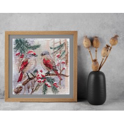 Cross-stitch kits - Chittering about winter AAH-238