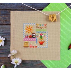 Cross stitch kit "Mini Sampler. Pancake Week" SNV-943